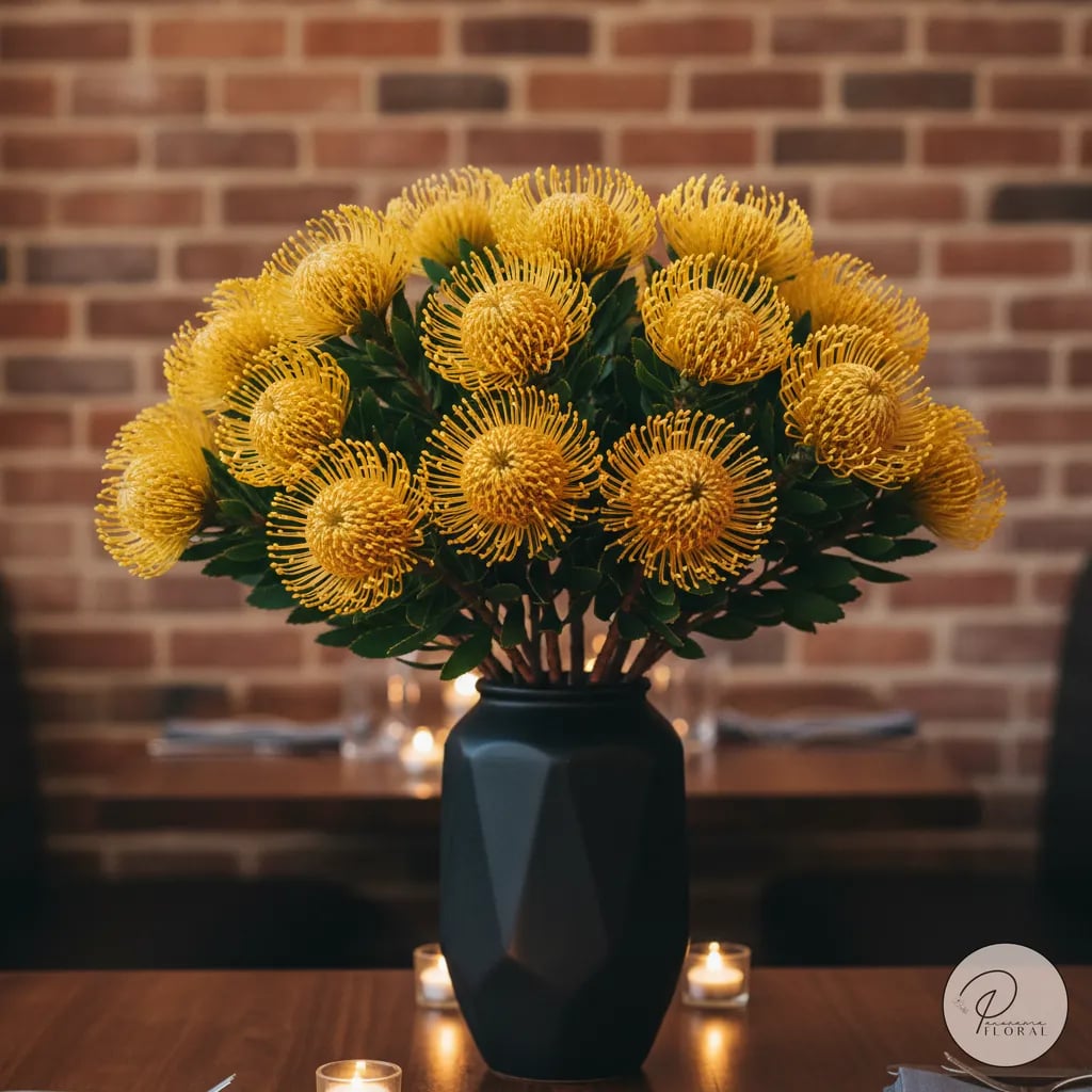 Protea Pincushion Yellow